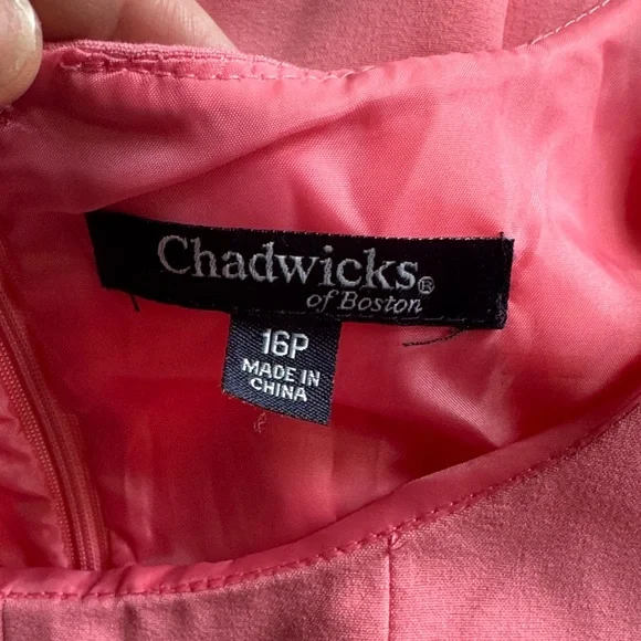 Chadwicks Coral Sleeveless Midi Dress - Picture 4 of 6